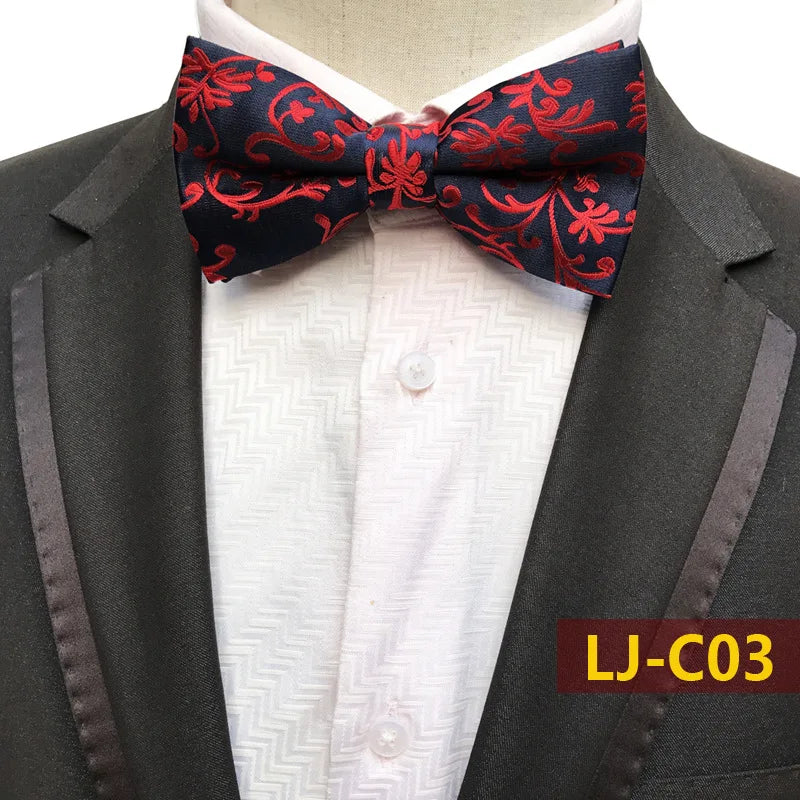 12CM Mens Bow Tie Formal Dress Pajaritas Para Hombre Noeud Papillon Homme Mariage