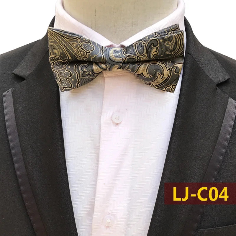 12CM Mens Bow Tie Formal Dress Pajaritas Para Hombre Noeud Papillon Homme Mariage