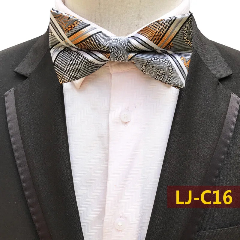 12CM Mens Bow Tie Formal Dress Pajaritas Para Hombre Noeud Papillon Homme Mariage