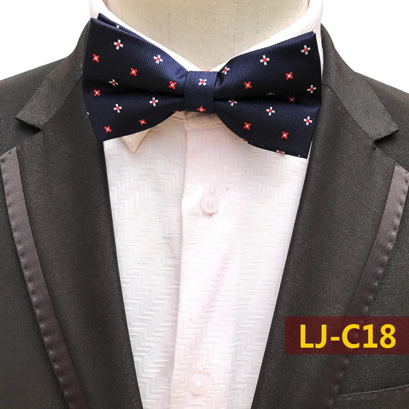 12CM Mens Bow Tie Formal Dress Pajaritas Para Hombre Noeud Papillon Homme Mariage