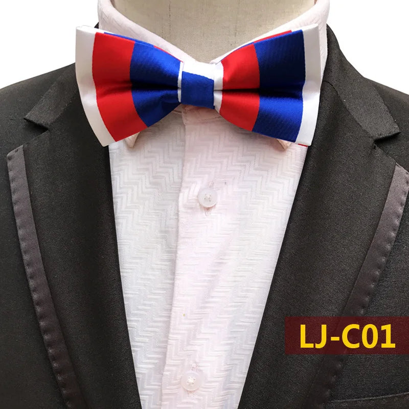 12CM Mens Bow Tie Formal Dress Pajaritas Para Hombre Noeud Papillon Homme Mariage