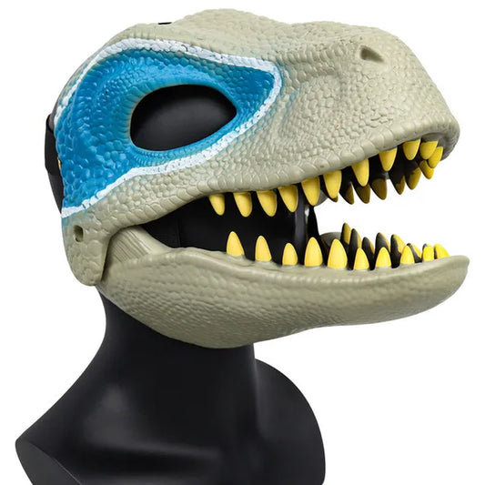 Halloween Dragon Dinosaur Mask Snake Open Mouth Latex Horror Dinosaur Headgear Halloween Cosplay Photo Props Decorations