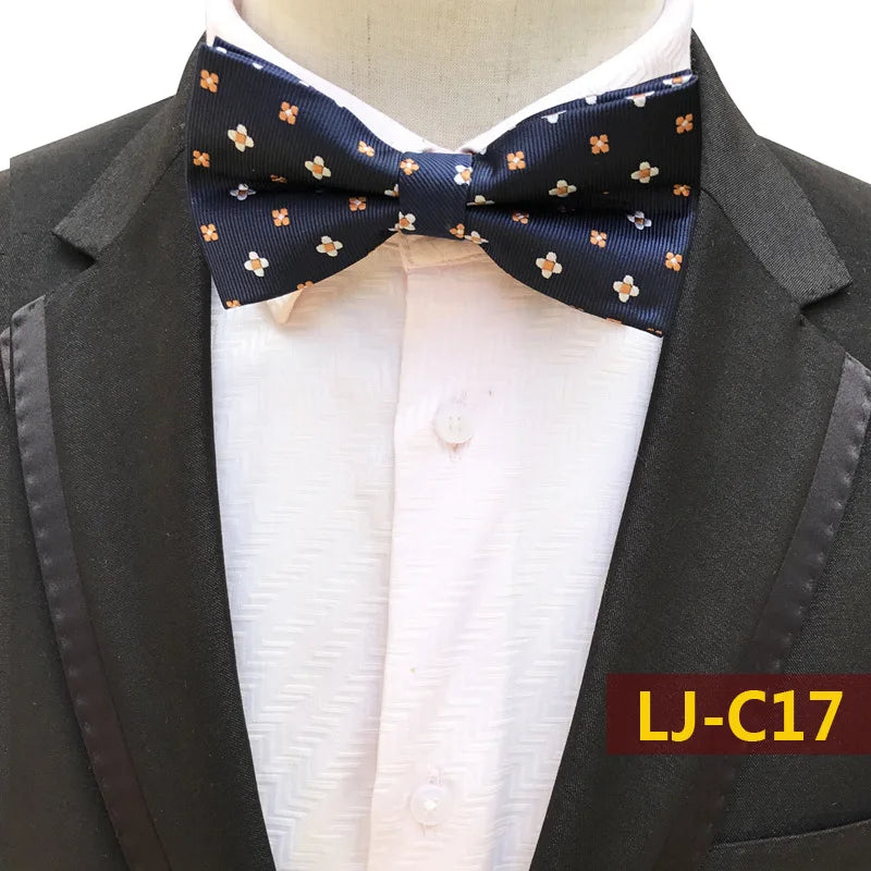 12CM Mens Bow Tie Formal Dress Pajaritas Para Hombre Noeud Papillon Homme Mariage