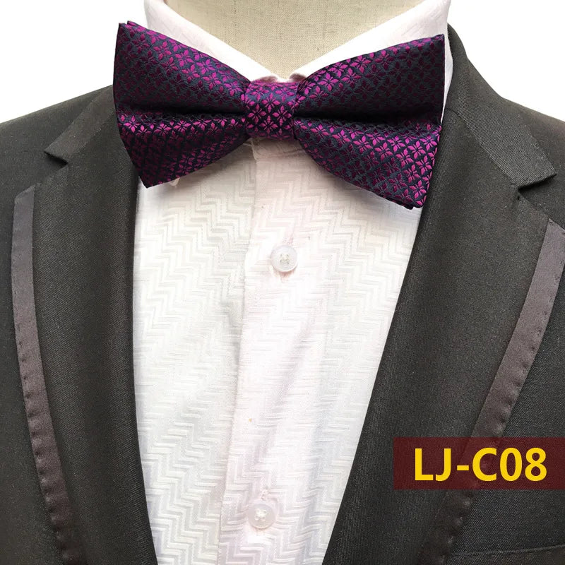 12CM Mens Bow Tie Formal Dress Pajaritas Para Hombre Noeud Papillon Homme Mariage