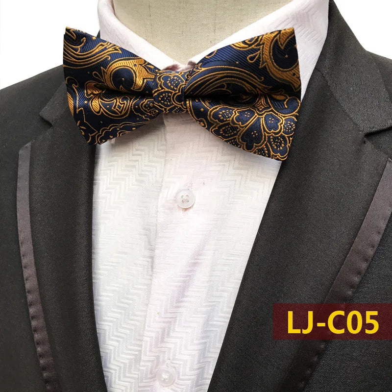 12CM Mens Bow Tie Formal Dress Pajaritas Para Hombre Noeud Papillon Homme Mariage