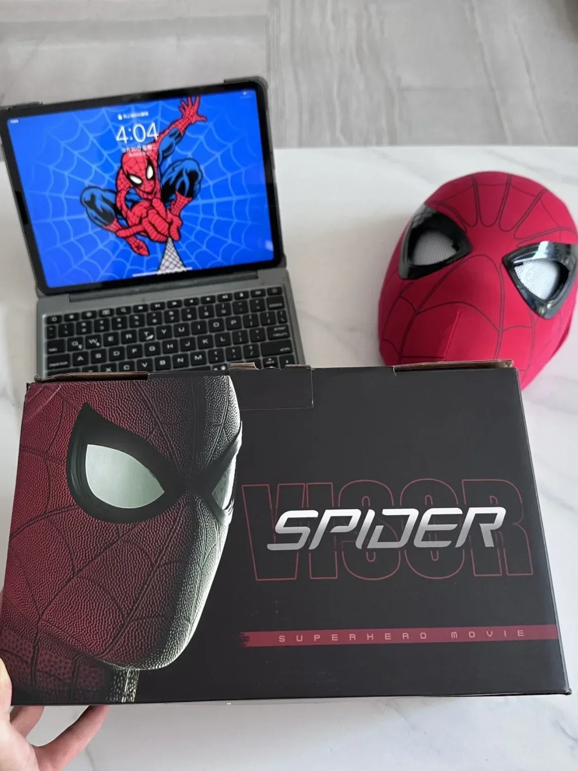 Spider Man Mobile Eye Electronic Spider Man Desktop Decoration Sculpture 1:1 Remote Control Adult and Children'S Gift