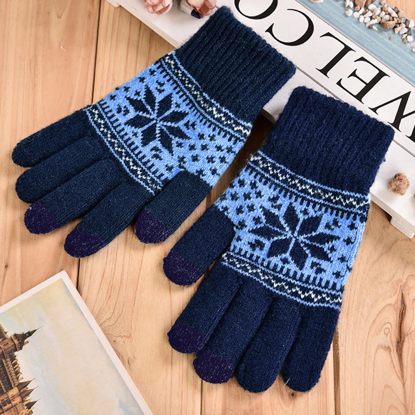 Winter Gloves for Womens Mens Winter Gloves for Women Cold Weather,Warm Thermal Gloves for Running Temperament Warm Wear