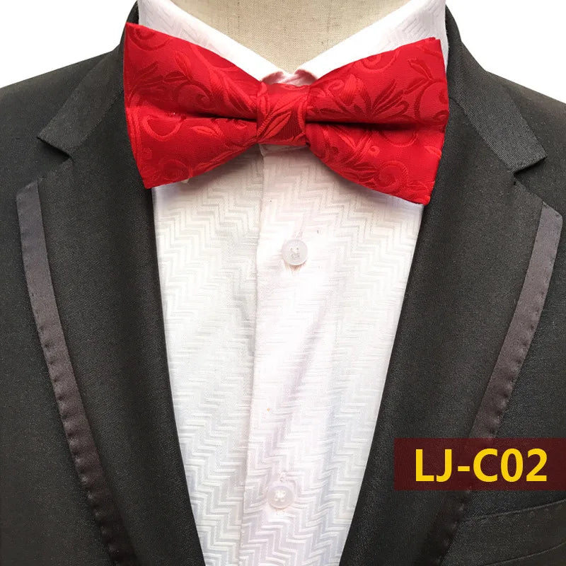 12CM Mens Bow Tie Formal Dress Pajaritas Para Hombre Noeud Papillon Homme Mariage