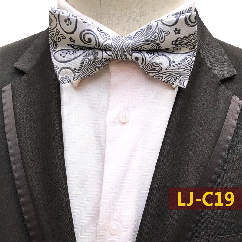 12CM Mens Bow Tie Formal Dress Pajaritas Para Hombre Noeud Papillon Homme Mariage