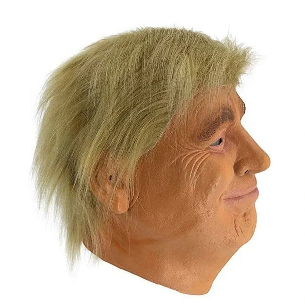 Donald Trump Realistic Celebrity Mask Adult Costume Latex Head Cover American Campaigner Mask Great Halloween Cosplay Party Prop