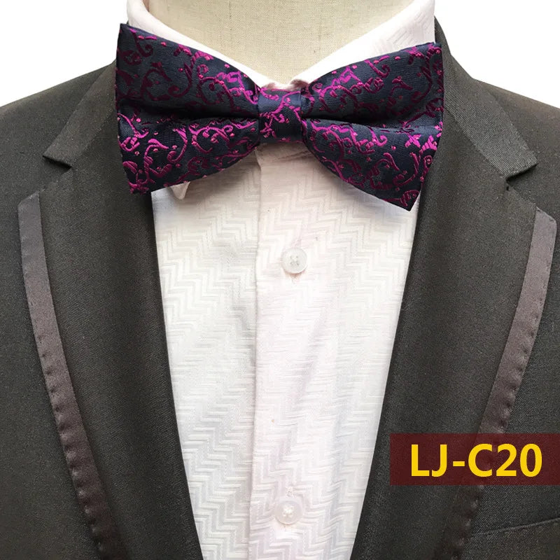 12CM Mens Bow Tie Formal Dress Pajaritas Para Hombre Noeud Papillon Homme Mariage